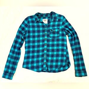 Abercrombie & Fitch Flannel Button-Down Blouse